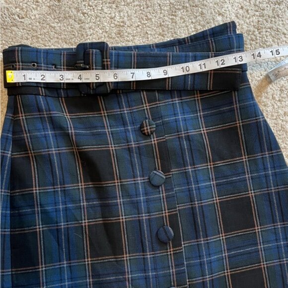 Anthropologie Maeve Plaid Pencil Skirt - Picture 6 of 8